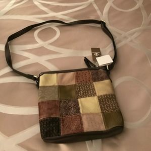 NWT Gianni Bernini Patchwork Crossbody bag